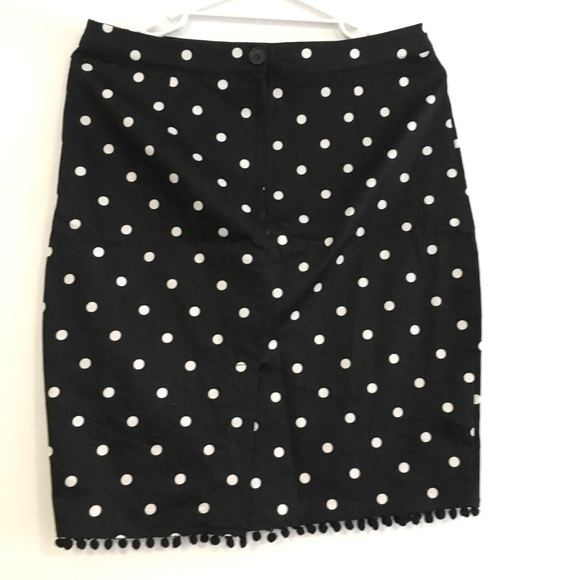 Pencil poker dot skirt - Picture 2 of 3
